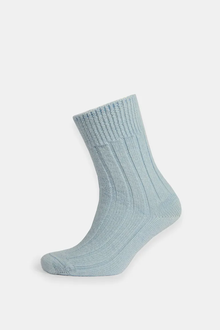 Alpaca Bed Sock - Pale Blue