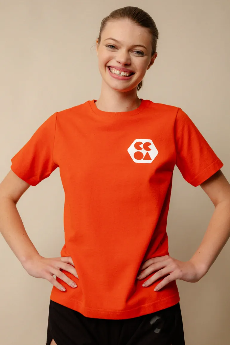 Breathable T Shirt Plastic Free - Flame Red