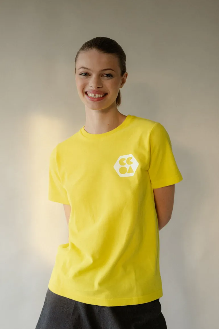 Breathable T Shirt Plastic Free - Canary Yellow