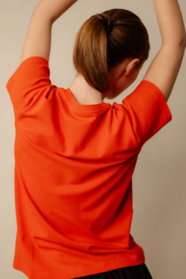 Breathable T Shirt Plastic Free - Flame Red