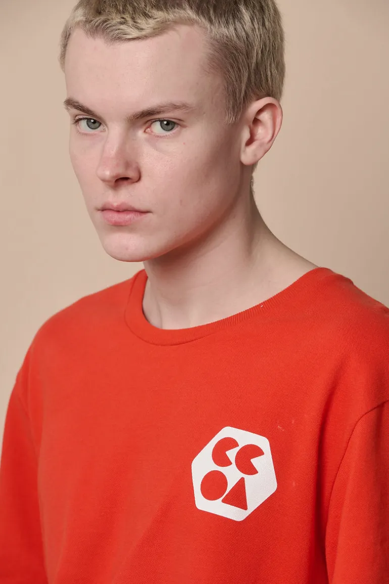 Breathable T Shirt Plastic Free - Flame Red
