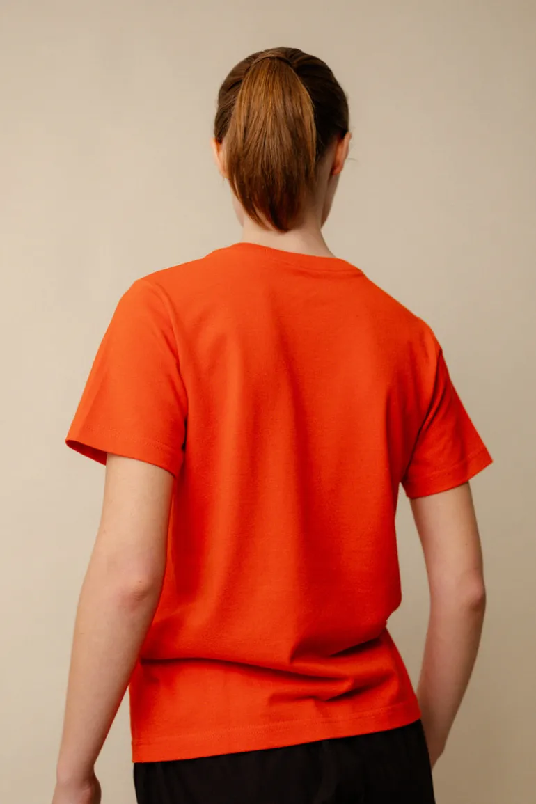 Breathable T Shirt Plastic Free - Flame Red