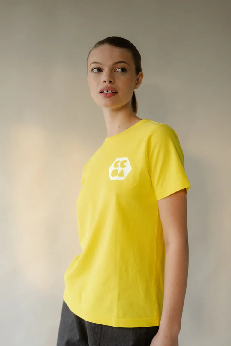 Breathable T Shirt Plastic Free - Canary Yellow