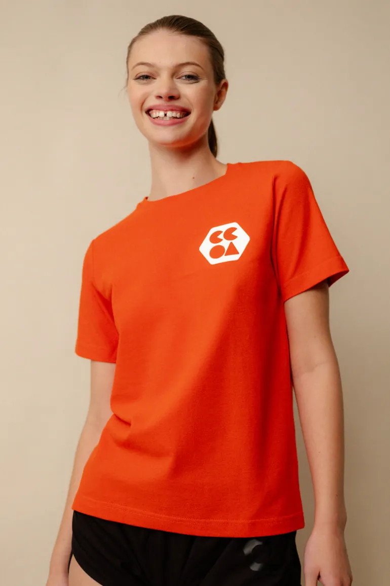 Breathable T Shirt Plastic Free - Flame Red