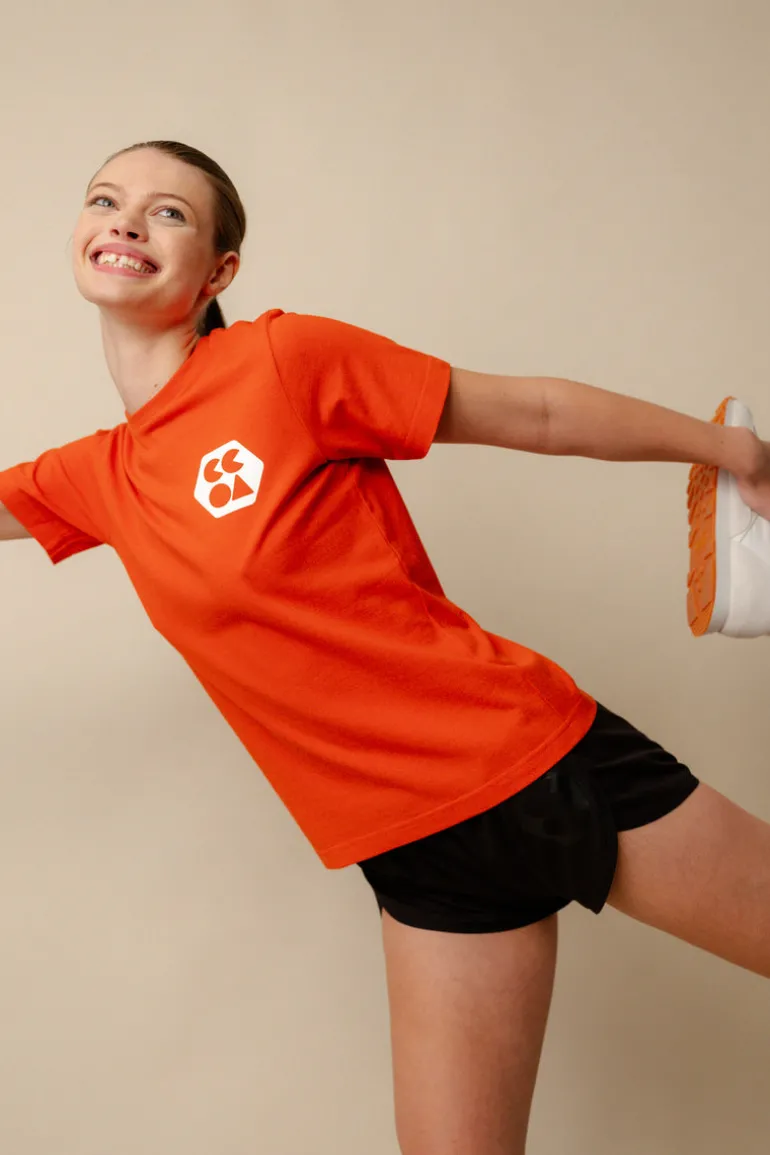 Breathable T Shirt Plastic Free - Flame Red