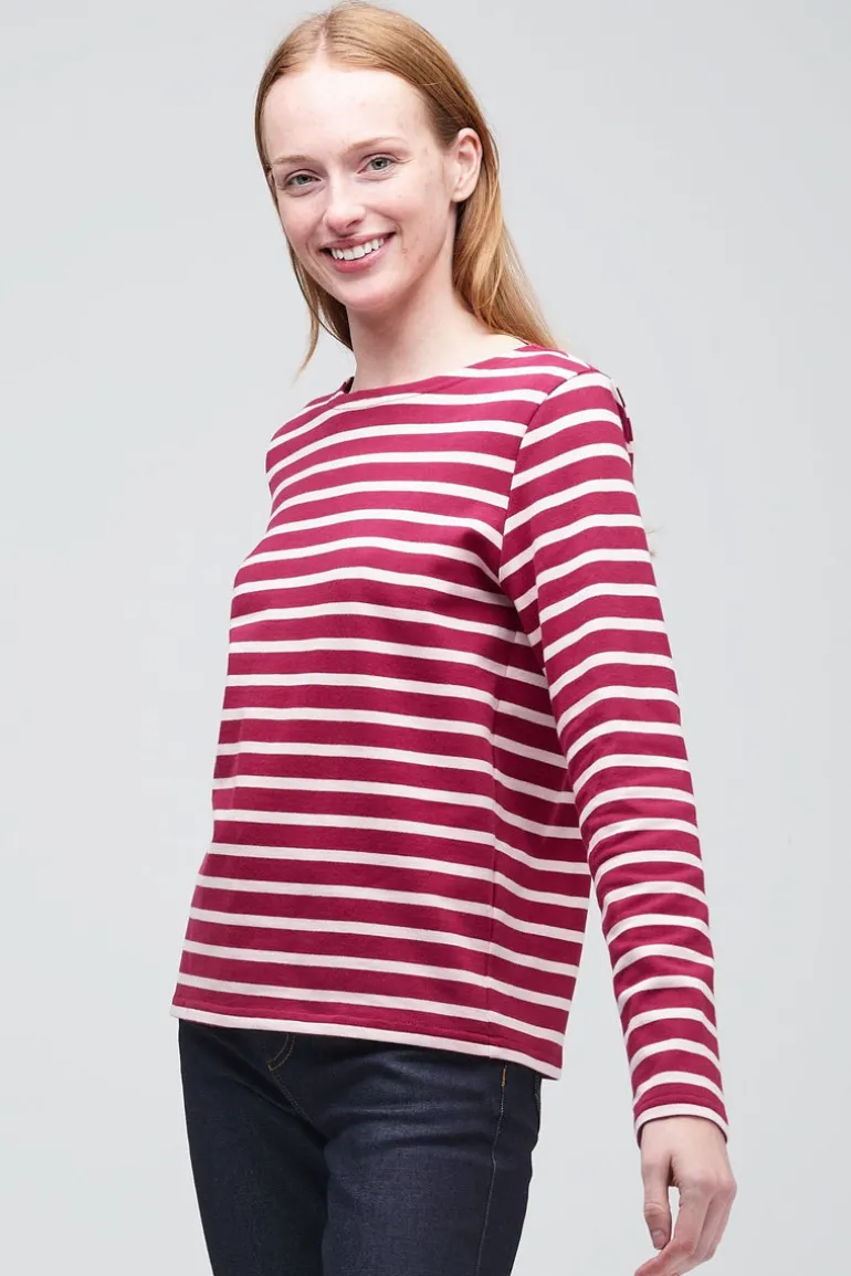 Breton - Burgundy/Ecru