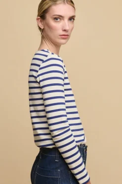 Breton - Ecru/Bright Blue