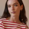 Breton - Ecru/Flame Red