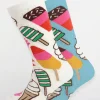 Graphic Cotton Sock 2 Pack - Lollies