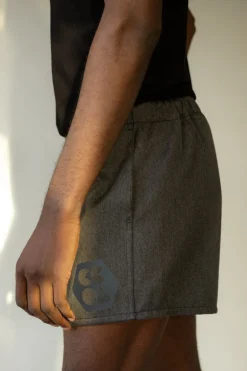 Heavyweight Sports Short Plastic Free - Charcoal Marl
