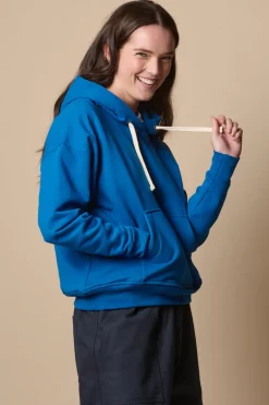 Hooded Sweatshirt - Cobalt