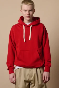 Hooded Sweatshirt - Crimson