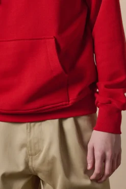 Hooded Sweatshirt - Crimson