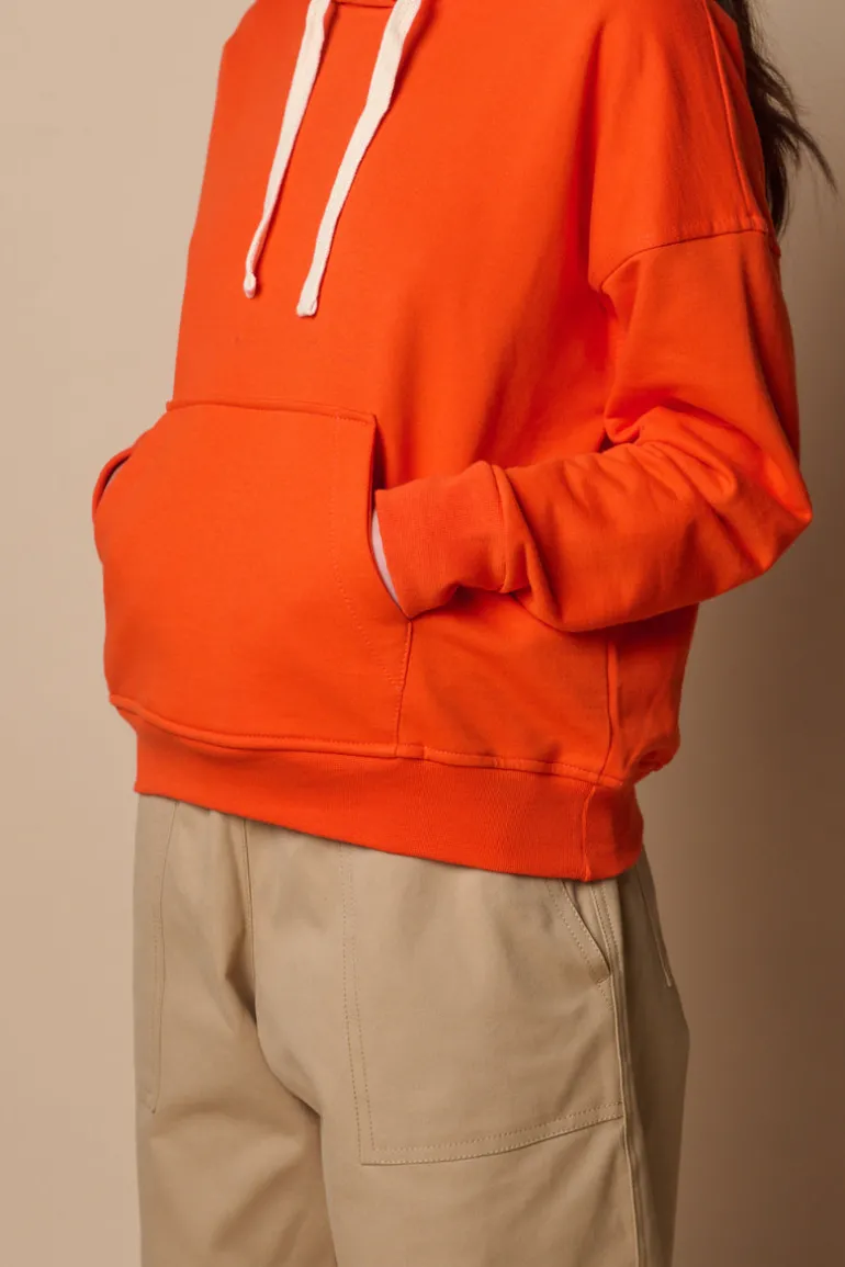 Hooded Sweatshirt - Flame Red