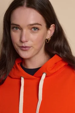 Hooded Sweatshirt - Flame Red