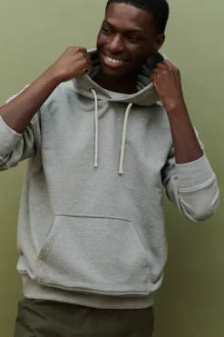 Hooded Sweatshirt - Grey Marl
