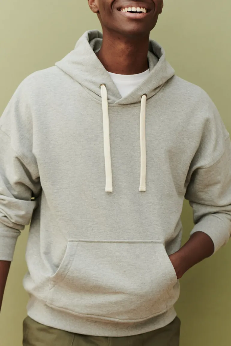 Hooded Sweatshirt - Grey Marl