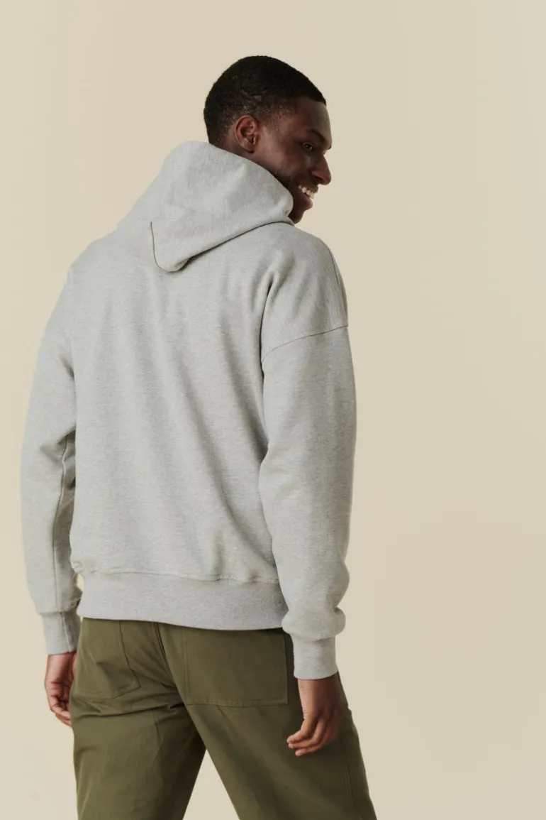 Hooded Sweatshirt - Grey Marl
