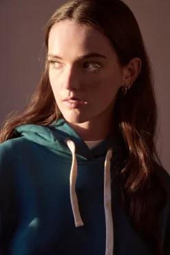 Hooded Sweatshirt - Teal