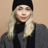 Lambswool Beanie Hat - Black