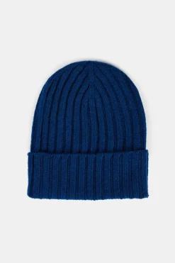 Lambswool Beanie Hat - Bright Blue