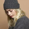 Lambswool Beanie Hat - Charcoal