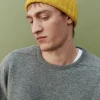 Lambswool Beanie Hat - Mustard