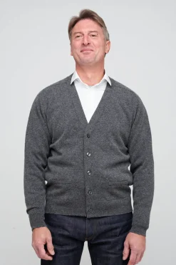 Lambswool Cardigan - Grey