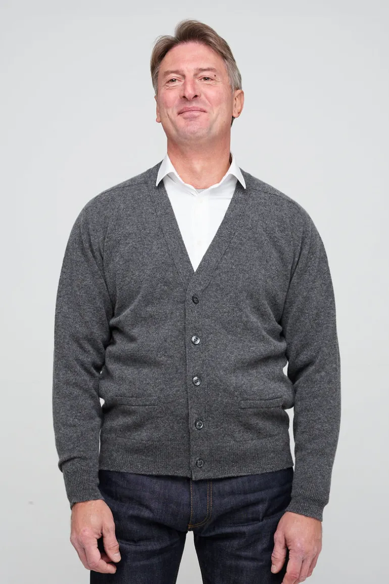 Lambswool Cardigan - Grey