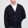 Lambswool Cardigan - Navy