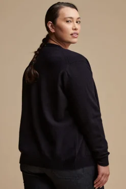 Lambswool Cardigan - Navy