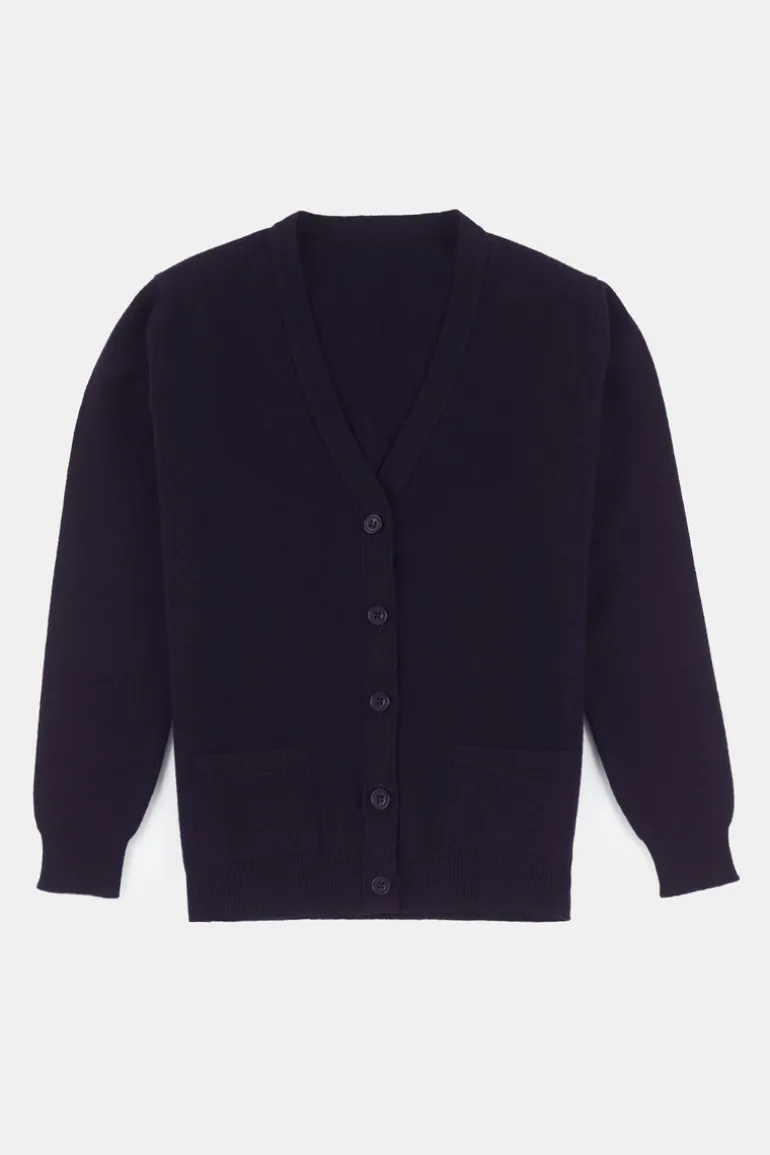 Lambswool Cardigan - Navy