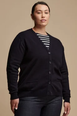 Lambswool Cardigan - Navy