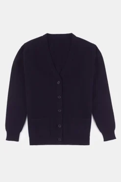 Lambswool Cardigan - Navy