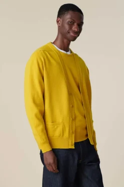 Lambswool Cardigan - Piccalilli Yellow