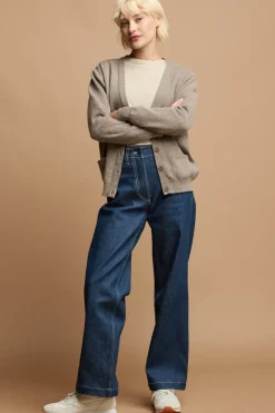 Lambswool Cardigan - Truffle