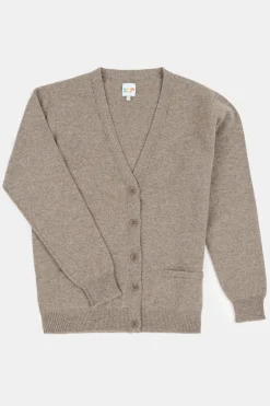 Lambswool Cardigan - Truffle