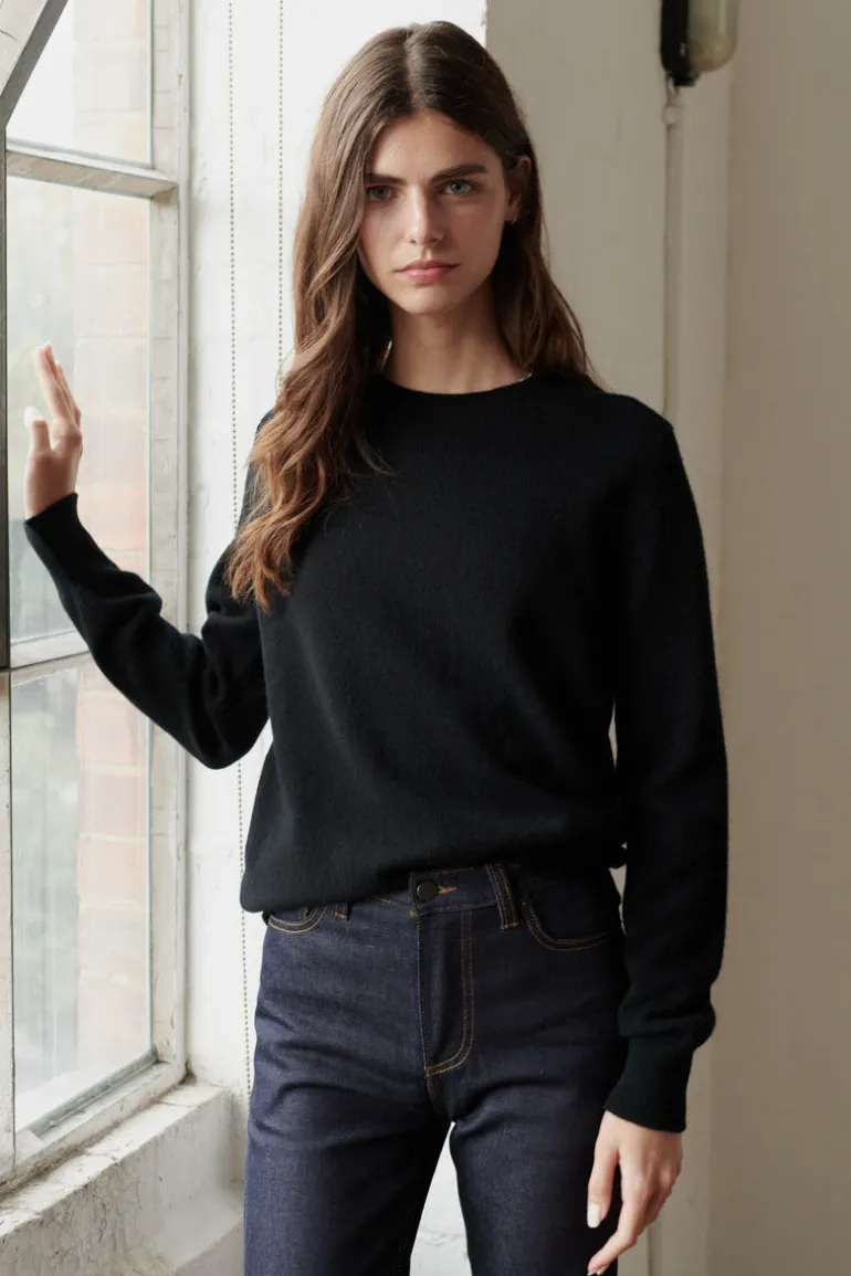 Lambswool Crew Neck - Black