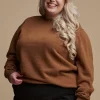 Lambswool Crew Neck - Dark Camel