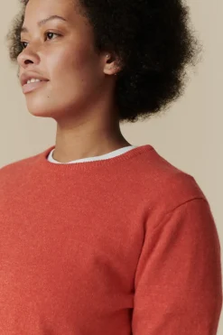 Lambswool Crew Neck - Flame Red