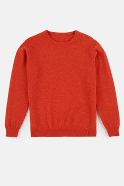 Lambswool Crew Neck - Flame Red