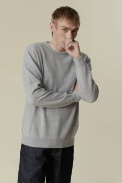 Lambswool Crew Neck - Light Grey