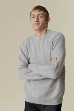 Lambswool Crew Neck - Light Grey