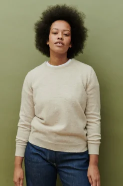 Lambswool Crew Neck - Linen
