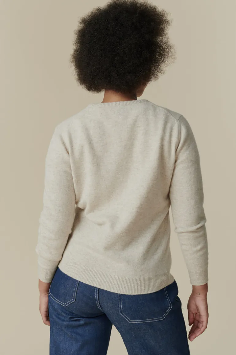 Lambswool Crew Neck - Linen