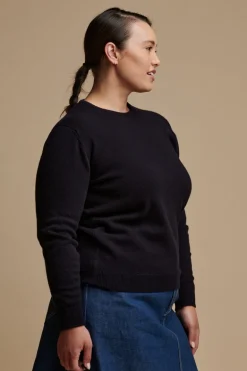 Lambswool Crew Neck - Navy