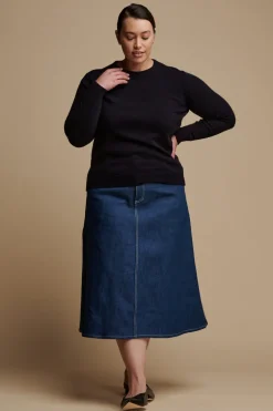Lambswool Crew Neck - Navy