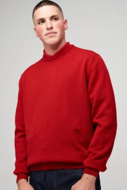 Lambswool Crew Neck - Red