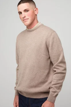 Lambswool Crew Neck - Taupe