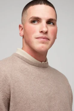Lambswool Crew Neck - Taupe